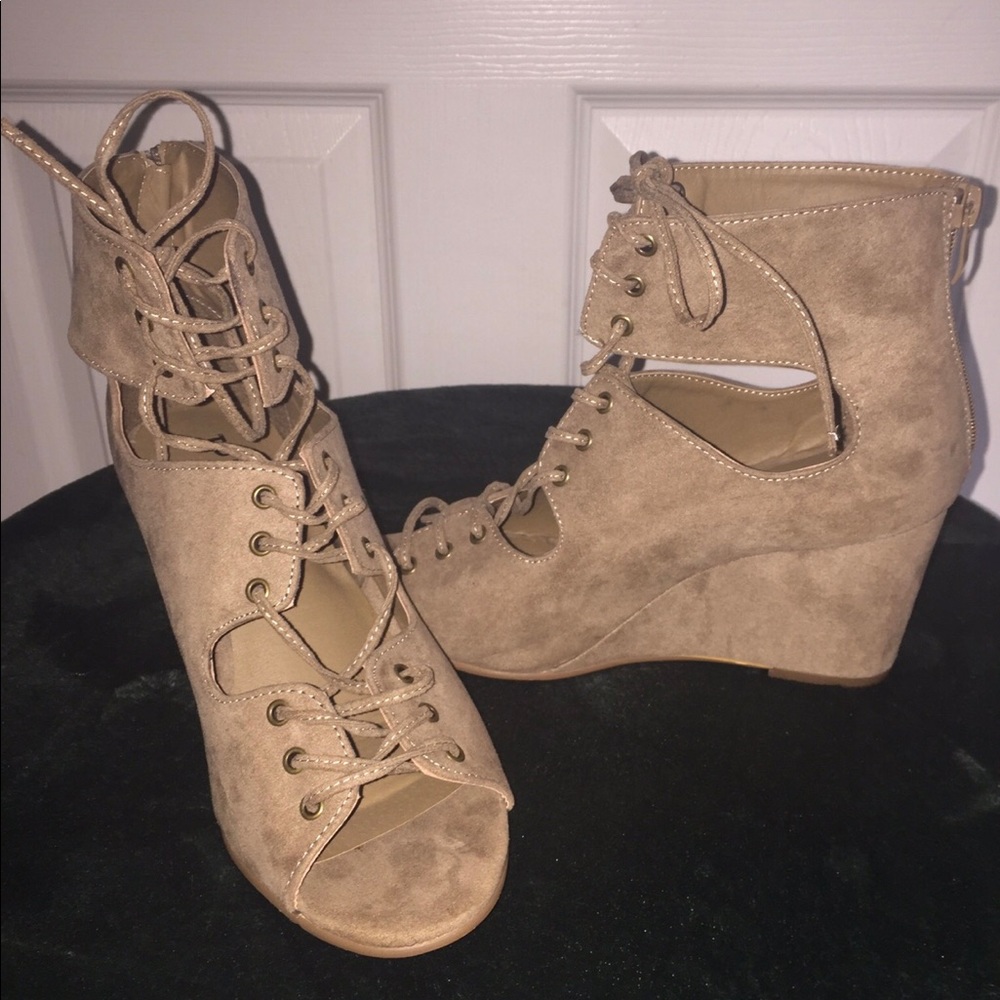 Torrid Beige Wedges